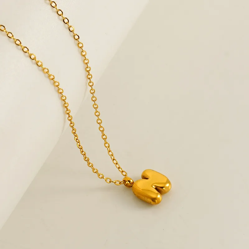Letter Pendant Necklace