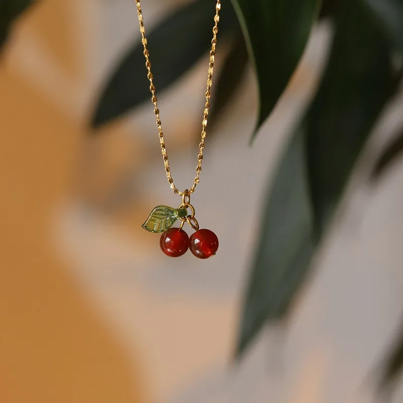 Cherry Pendant Necklace
