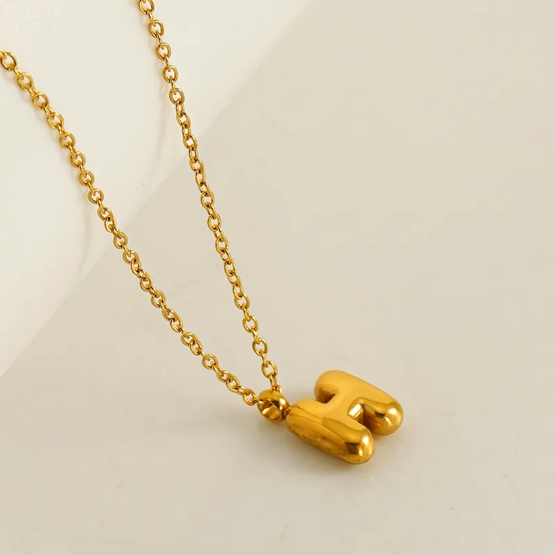 Letter Pendant Necklace