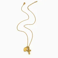 Cross Pendant Necklace - Gold