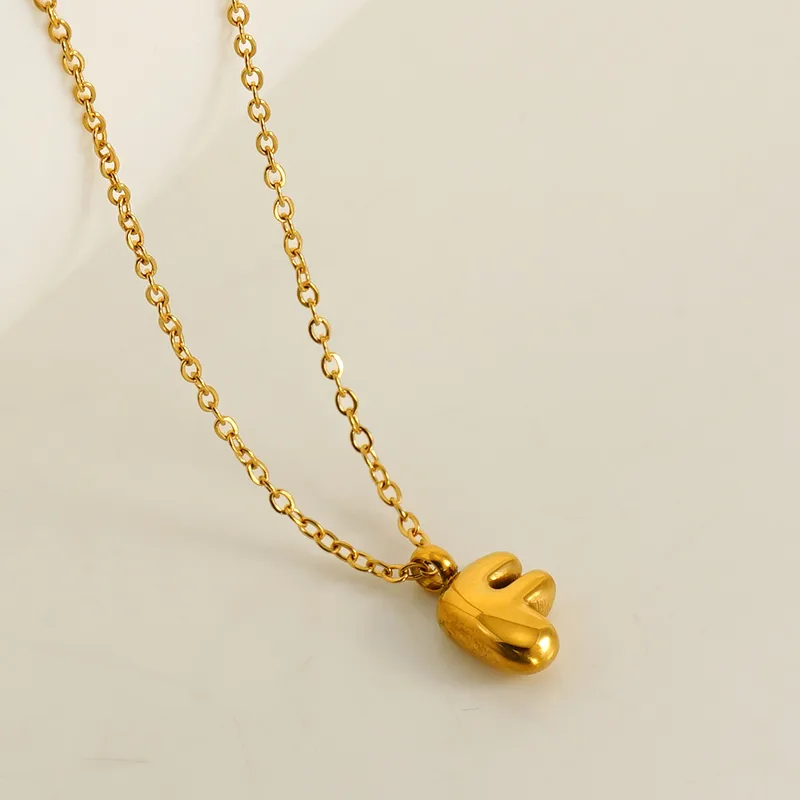 Letter Pendant Necklace