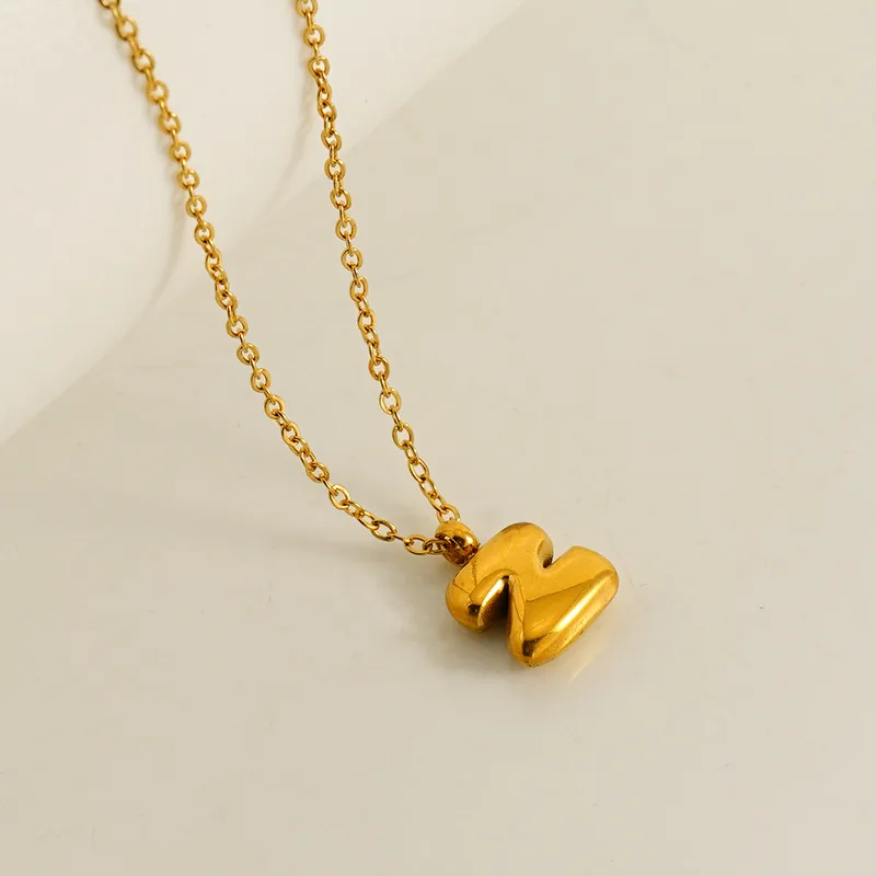 Letter Pendant Necklace